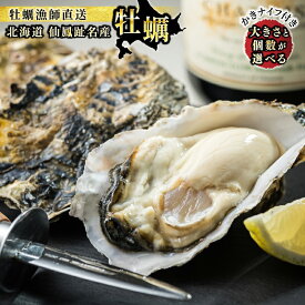 【ふるさと納税】北海道 仙鳳趾名産 牡蠣 + かきナイフ付き ｜ 【大きさ と 数量が選べる】かき漁師直送 K1 センポウシ 釧路町の東 厚岸湾の西 最小個数は 楽天限定 すぐ 届く 発送 すぐ届く 釧路町 釧路超 特産品 br02