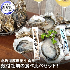 【ふるさと納税】北海道 厚岸産 殻付牡蠣の食べ比べセット！（生食用） 牡蠣 カキ かき 生食 生食用 生牡蠣 食べ比べ 魚貝類 　お届け：2025年11月中旬～2026年7月30日まで　