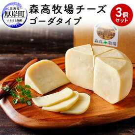 【ふるさと納税】森高牧場 チーズ ゴーダタイプ 3個セット (1個あたり125g,合計375g入り) 北海道 乳製品 チーズ ゴーダチーズ　【乳製品・加工食品・乳製品・チーズ】