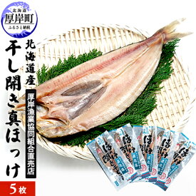 【ふるさと納税】北海道産 干し開き真ホッケ 5枚セット北海道 干物 ひもの 魚 ほっけ ホッケ　【魚貝類・干物・ホッケ】