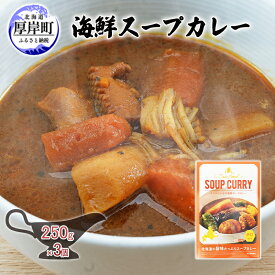 【ふるさと納税】海鮮スープカレー 250g×3個 カレー レトルト