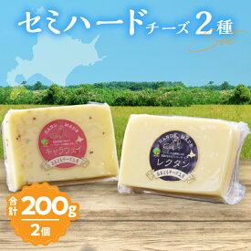 【ふるさと納税】おおともチーズ工房 セミハード チーズ 2種 セット レクタン キャラウェイ 北海道 生乳 乳製品 加工品 食品 チーズ 新鮮 国産 おすすめ 詰め合わせ 熟成タイプ グラタン ピザ トースト 贈り物 贈答 ギフト おやつ おつまみ デザート 冷蔵 浜中町 送料無料