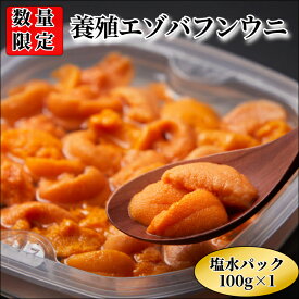 【ふるさと納税】 浜中産 養殖 エゾバフンウニ 塩水パック 100g 数量限定 生うに 新鮮 海鮮 魚介類 海の幸 海産物 うに丼 パスタ 寿司 軍艦巻き 手巻き おかず おつまみ お取り寄せ グルメ ご褒美 贅沢 食品 冷蔵 北海道 浜中町 送料無料