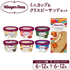 【ふるさと納税】【個数が選べる】 ハーゲンダッツ ミニカップ クリスピーサンド セット アイスクリーム アイス スイーツ デザート バニラ 国産 詰め合わせ 人気 おすすめ おやつ ご褒美 贅沢 ギフト 贈り物 加工品 冷凍 北海道 浜中町 送料無料