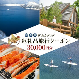 【ふるさと納税】【北海道ツアー】992. 後から選べる旅行Webカタログで使える！ 北海道弟子屈町 旅行クーポン（30,000円分） 旅行券 宿泊券 飲食券 体験サービス券