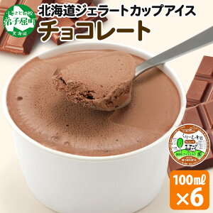 【ふるさと納税】 2330. くりーむ童話 カップアイス チョコレート 100ml×6個 チョコ アイスクリーム アイス 手作り スイーツ おやつ ご褒美 デザート 牛乳 ミルク 贈り物 gift ギフト プレゼント