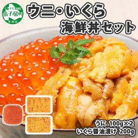 【ふるさと納税】 2495. ウニ チリ産 冷凍 いくら 二色丼 うに 雲丹 イクラ 海鮮 海鮮丼 うに丼 いくら丼 いくら醤油漬け いくら200g（アメリカ産）＆うに（チリ産）100g×2個セット 送料無料 21000円 北海道 弟子屈町