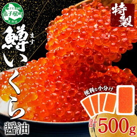 【ふるさと納税】2487. 鱒いくら醤油漬け 計500g 100g×5パック 鱒いくら いくら イクラ 醤油漬け 鱒 マス 魚卵 小分け 海鮮 送料無料 北海道 弟子屈町 18000円