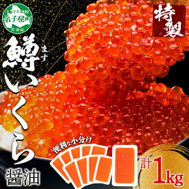 【ふるさと納税】 3616. 鱒いくら醤油漬け 計1kg 100g×10パック 北海道産 鱒いくら 小分け いくら イクラ 醤油漬け 鱒 マス 魚卵 すし 海鮮 手巻き寿司 お取り寄せ グルメ ギフト 贈答用 お歳暮 お中元 正月 お祝い 送料無料 北海道 弟子屈町