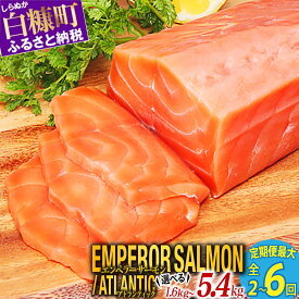 【ふるさと納税】高評価★4.76 ふるさと納税 魚 【総合1位獲得の選べる サーモン 定期便 年2回～6回お届け】 アトランティックサーモン 800g ／ エンペラーサーモン 900g 小分け 海鮮 鮭 刺身 さけ サケ ふるさと 人気 ランキング 北海道 白糠町