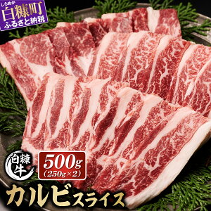 【ふるさと納税】北海道産 白糠牛 手切りカルビスライス 500g(250g×2)/1kg(250g×4) 【内容量が選べる】 ふるさと納税 北海道 カルビ 牛肉 肉 焼肉 やきにく 焼き肉 国産牛 赤身 白糠町 ふるさ
