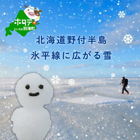 【ふるさと納税】北海道野付半島 氷平線に広がる「雪」