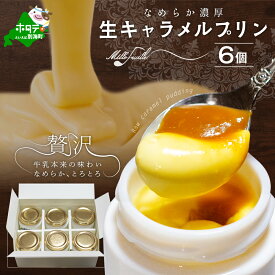 【ふるさと納税】高評価 ★5.0 絶品 濃厚 ！ 生キャラメルプリン 6個入 北海道 スイーツ お取り寄せ （ ふるさと納税 プリン ふるさと プリン ふるさと納税 生キャラメル プリン ふるさと納税 スイーツ ふるさと納税 デザート お菓子 菓子 焼き菓子 北海道 別海町 ）