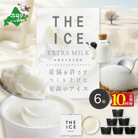 【ふるさと納税】【毎月定期便】【THE ICE】エキストラミルク6個×10ヵ月定期便（J FARM AMUSE 株式会社）