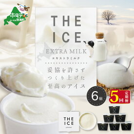 【ふるさと納税】【毎月定期便】【THE ICE】エキストラミルク6個×5ヵ月定期便（J FARM AMUSE 株式会社）