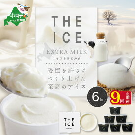 【ふるさと納税】【毎月定期便】【THE ICE】エキストラミルク6個×9ヵ月定期便（J FARM AMUSE 株式会社）