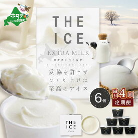 【ふるさと納税】【隔月定期便】【THE ICE】エキストラミルク6個×4回定期便（J FARM AMUSE 株式会社）
