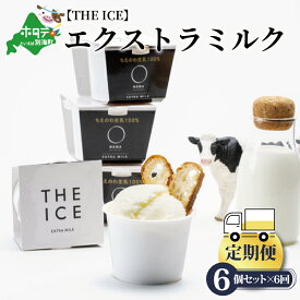 【ふるさと納税】【毎月定期便】【THE ICE】エキストラミルク6個×6ヵ月定期便（J FARM AMUSE 株式会社）