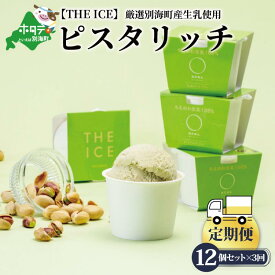 【ふるさと納税】【毎月定期便】【THE ICE】ピスタリッチ12個セット×3ヵ月定期便（J FARM AMUSE 株式会社）