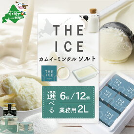 【ふるさと納税】THE ICE KAMUI-MINTAL SALT ( カムイ・ミンタルソルト ) ジェラート 選べる内容量 100ml× 6個 12個 2L×1個