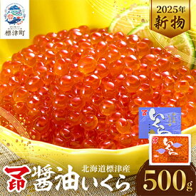 【ふるさと納税】【令和7年新物】マ印 醤油いくら 計500g イクラ 人気 おすすめ 醤油漬け さけ 天然【配送不可地域：離島】【1660975】