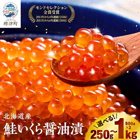 【ふるさと納税】 選べる 北海道産 いくら 金賞 醤油漬 ( 250g~1kg ) イクラ 小分け 国産 人気 おすすめ さけ サケ 鮭 鮭いくら 鮭イクラ いくら醤油漬 醤油漬け 醤油いくら 醤油イクラ いくら北海道 魚卵【配送不可地域：離島】