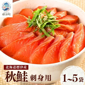 【ふるさと納税】 【令和8年新物】 【スピード発送】天然 秋鮭 刺身用 選べる 1袋(100g)~5袋(500g) 北海道産 国産 人気 小分け 便利 おすすめ 鮭 冷凍 魚介類 魚貝類 本場 ごほうび 海鮮丼 カルパッチョ ユッケ お祝い 家族 北海道 標津町【配送不可地域：離島】