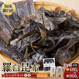 【ふるさと納税】【選べる容量】羅臼昆布たっぷりセット【1】又は【2】 天然羅臼昆布・赤葉昆布 2種詰め合わせ　北海道 知床 羅臼産 生産者 支援 応援 | だし用　和食