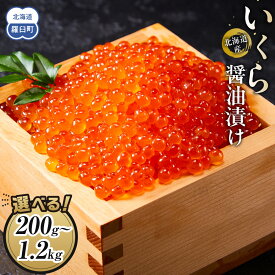 【ふるさと納税】＼ランキング入賞／高評価★4.6以上【発送月・容量選択可】北海道産 いくら（鮭卵）醤油漬け 大容量200g ～1.2kg | イクラ 海鮮丼 ギフト 鮭いくら 年末 贈り物 魚介類 魚介 北海道 海産物 鮭 しゃけ 高評価★4.6 数量限定 羅臼町 生産者 支援 応援