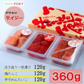 【ふるさと納税】一夜漬けのポート詰め合わせギフト「デイジー」 360g(120g×3パック)【配送不可地域：離島】【1372229】