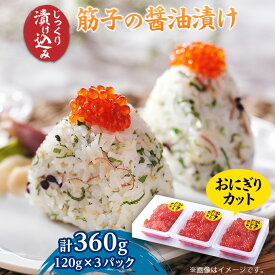 【ふるさと納税】ポートの活き造り一夜漬け おにぎりカット 360g(120g×3パック)_ 一夜漬け 海鮮 ホタテ いか 魚介 おにぎり ご飯のお供 おつまみ 美味しい 人気 冷凍 送料無料 【配送不可地域：離島】【1558582】