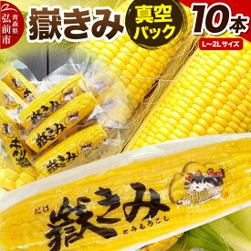 【ふるさと納税】とうもろこし 嶽きみ真空パック 10本セット（L〜2Lサイズ） [とうもろこし 嶽きみ 真空パック L 2L おいしい コーン セット セット品 だけきみ ブランド もろこし 青森 美味 野菜]