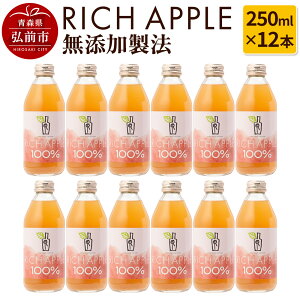 yӂ邳Ɣ[Łzyr[Ly[z񂲃W[X RICH APPLE Y@ 12{Zbgi250ml×12{j