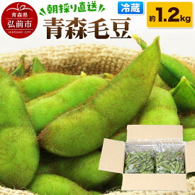 【ふるさと納税】【26年9月下旬〜発送】【朝採り直送 令和8年度】青森毛豆 約1.2kg 青森・津軽の秋を味わう栗のような濃厚なうまみの枝豆【先行受付】 産地直送 おつまみ 新鮮 えだまめ 野菜 予約 [毛豆 青森県 弘前市 おいしい つまみ 枝豆]