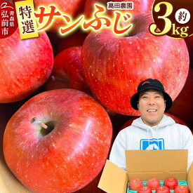 【ふるさと納税】【26年11月下旬〜発送】りんご【特選】サンふじ 約3kg 弘前市産 青森りんご 先行受付 [先行予約 アップル おいしい ひろさき ふじ りんご 果実 果物 弘前 青森 赤色 美味 林檎]