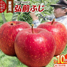 【ふるさと納税】りんご【26年10月中旬〜発送】弘前ふじ 家庭用【選べる約 3kg／5kg／10kg】青森県 弘前市 [アップル おいしい ふじ りんご 果実 果物 赤色 津軽 糖度 美味 林檎]
