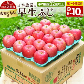 【ふるさと納税】りんご【選べる26年 10月／11月 発送】早生ふじ【おもてなし用】【選べる約 5kg／10kg】平均糖度12度以上 青森 果物 フルーツ 林檎 リンゴ くだもの [先行受付 産地直送 アップル 青森県 弘前市]