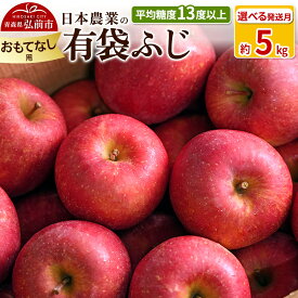 【ふるさと納税】 りんご 【先行受付】平均糖度13度以上！ 有袋ふじ 約5kg おもてなし用【選べる発送月】 CA貯蔵 青森 果物 フルーツ 林檎 リンゴ くだもの 予約
