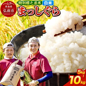 【ふるさと納税】まっしぐら 【5kg／10kg 選べる容量】 ［白米］ 特別權之丞米 青森県産 令和7年産 [お米 東北 精米 青森 青森県産 白米 米 ブランド米]