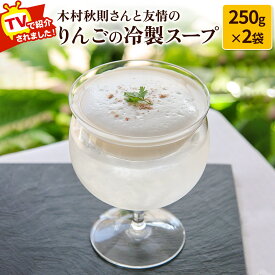 【ふるさと納税】木村秋則さんと友情のりんごの冷製スープ 2袋セット 500g（1袋250g×2）