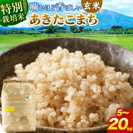 【ふるさと納税】米【特別栽培米】あきたこまち 玄米【選べる 5kg〜20kg】令和7年産 青森県弘前市産 [5キロ 小分け あきたこまち 特別栽培米 玄米 ブランド米 青森県 弘前市産]