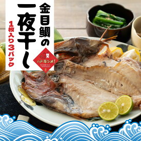 【ふるさと納税】マルヌシ 八戸キンメ！ 金目鯛の一夜干し 3パックセット 一尾まるごと 冷凍 八戸港 水揚げ 旨みたっぷり お祝い ごちそう 焼くだけ 八戸市 青森県