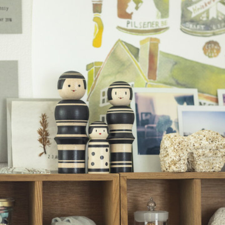 ルビンのこけし ペア ブラック 黒 限定品 青森県黒石市 22000円（楽天  