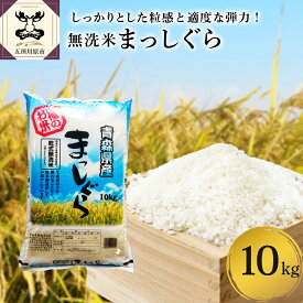 【ふるさと納税】【令和5年産】無洗米 10kg 青森県産 まっしぐら 精米 乾式無洗米