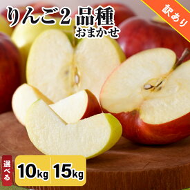 【ふるさと納税】★レビュー高評価 !【 訳あり 】 りんご 2品種おまかせ ( 内容量が選べる : 10kg 15kg / 配送時期が選べる : 9月上旬～3月下旬 ) 青森 リンゴ 林檎 10キロ 15キロ 不揃い 規格外 送料無料 訳アリ わけあり 果物 くだもの フルーツ 秋 旬 青森県 五所川原市