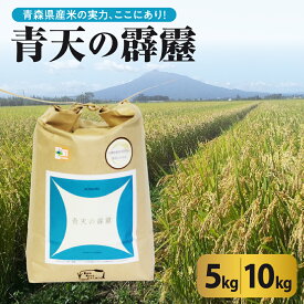 【ふるさと納税】 青天の霹靂 5kg 10kg (容量が選べる) 令和7年産 米 特別栽培米 令和7年 8年連続 特A 取得品種 青森 KonRiceFarmの お米 米 コメ 晴天の霹靂 先行受付 青森県 五所川原市