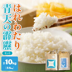 【ふるさと納税】令和7年産 青天の霹靂 はれわたり 各 5kg (計 10kg ) セット 特別栽培米 青森 特A 取得歴有 食べ比べ 青森県産米 五所川原市 米 精米 白米 ご飯 常温保存 先行受付 令和7年 送料無料 お米 晴れわたり 晴天の霹靂