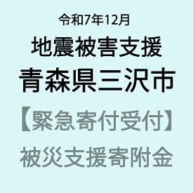 【ふるさと納税】【令和7年北海道三陸沖地震支援緊急寄附受付】青森県三沢市災害応援寄附金（返礼品はありません）