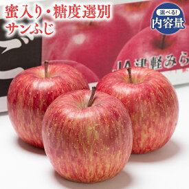 【ふるさと納税】≪内容量が選べる!≫青森県産 蜜入り 糖度選別サンふじ 2kg 3kg 5kg 10kg【青森県 平川市 JA津軽みらい】青森 青森県産 平川 りんご リンゴ 林檎 くだもの 果物 サンふじ ふじ フルーツ レビューキャンペーン