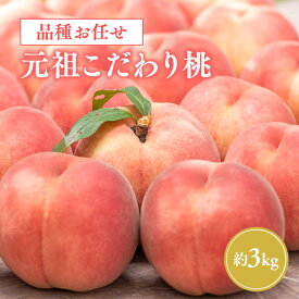【ふるさと納税】≪8月中旬〜9月発送予定≫ 品種おまかせ 元祖こだわり桃 約3kg 【青森県 平川市 きむら果樹園】 フルーツ 果物 桃 もも モモ 白桃 ピーチ はくとう 平川市産 お取り寄せ 先行予約 旬 おまかせ レビューキャンペーン